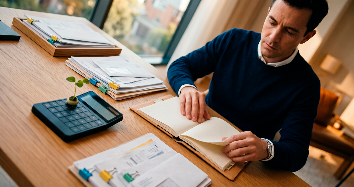 organização finanças contas boletos planejamento financeiro